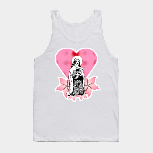 Saint Thérèse of the Child Jesus Tank Top by Marccelus